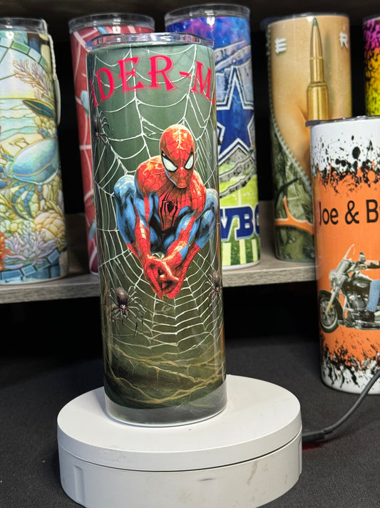 20oz sublimation Spider-man