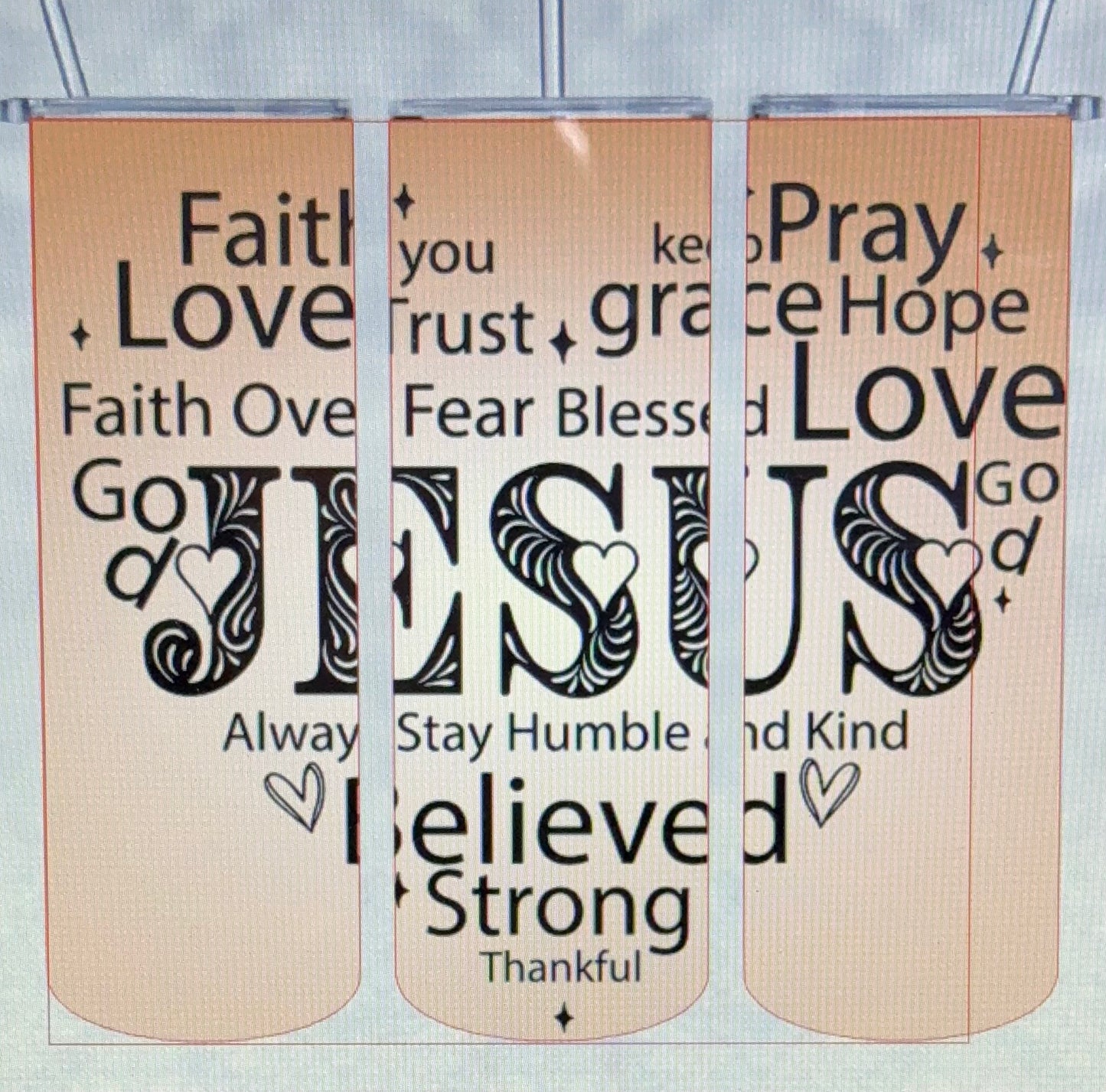 20oz sublimation Christian