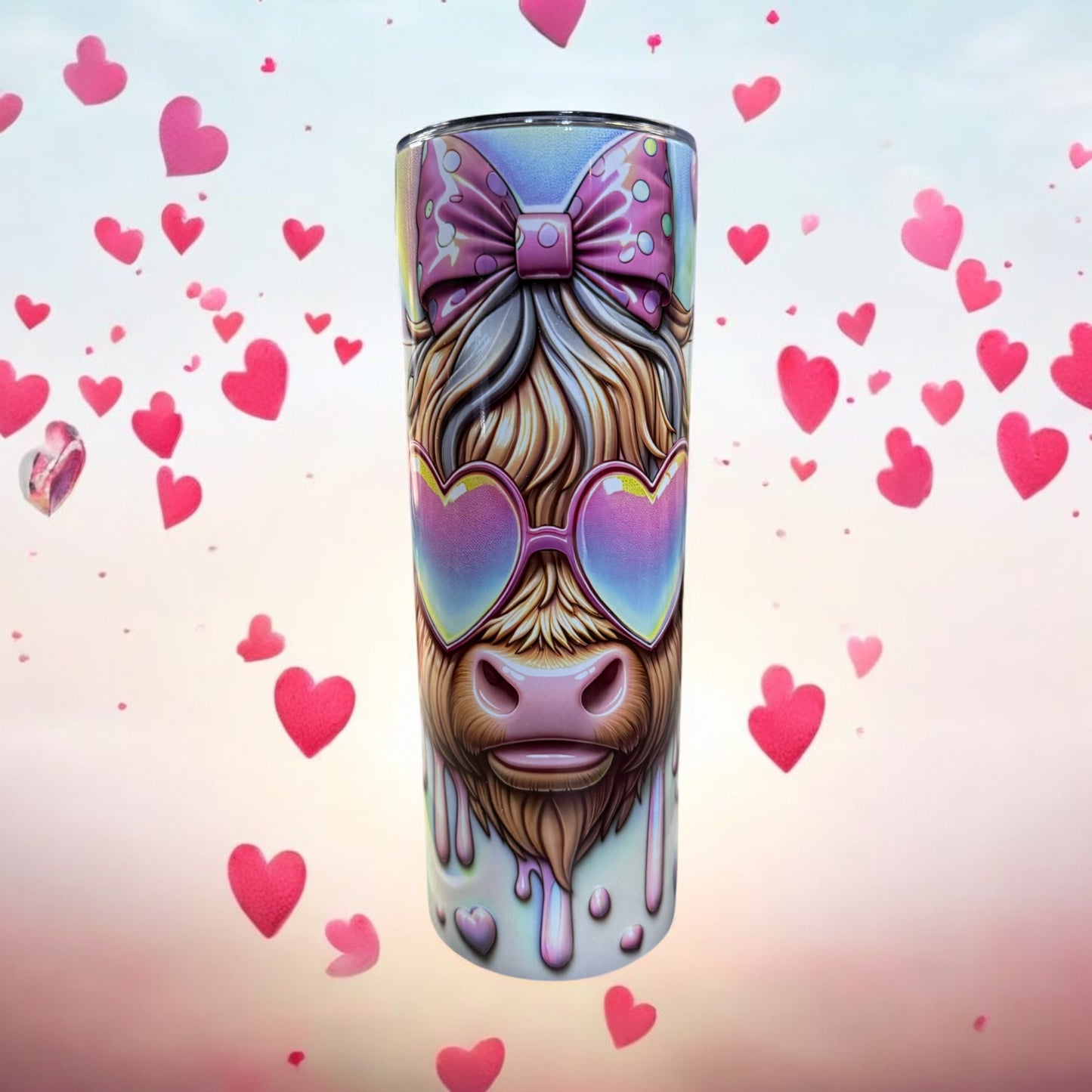 Highland cow love 20oz sublimation Tumbler