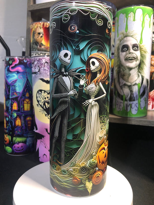 20oz Sublimation Jack & Sally