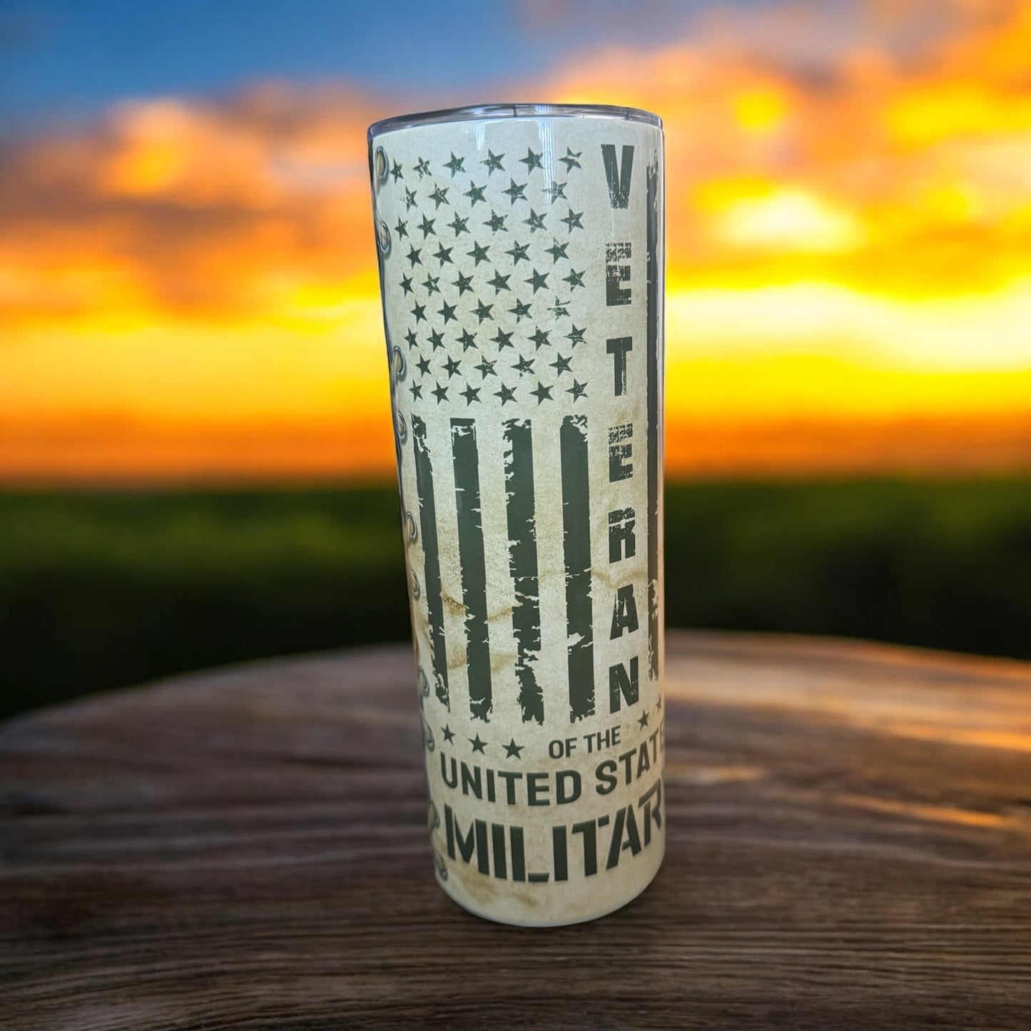 20oz sublimation Veteran Tumbler