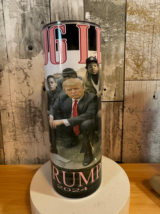 20oz sublimation Trump Thug Life