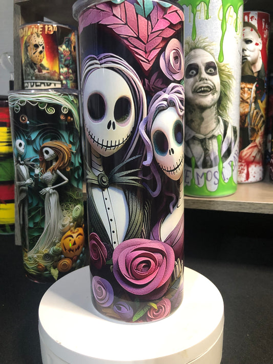 20oz Sublimation Jack & Sally