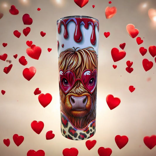 Highland cow love 20oz sublimation Tumbler